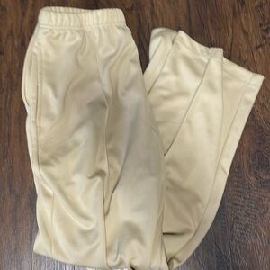 Sana Morgan | taupe tan pull on front pleat trousers with pockets size 10P lux